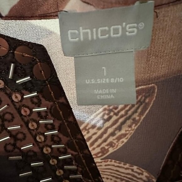 Chico’s - Embellished Floral Tunic - Picture 7 of 10